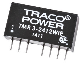 Przetwornica DC-DC, 3W, Uwe 9 → 36 V DC, Uwy 12V dc, Iwy 250mA, TRACOPOWER
