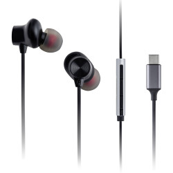 Panasonic RP-TCM225DEK in-ear headphones corded black compact design