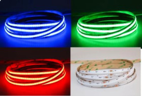UQS-COB-14W-RGB-12V-5m: Profesjonalna taśma LED typu COB 14W 12V RGB
