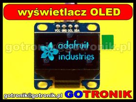 Wyświetlacz OLED 0,96' SSD1306 niebieski