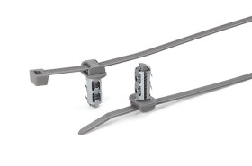 Opaska kablowa długość 202mm szerokość 4,6 mm Szary HellermannTyton Poliamid 4.6