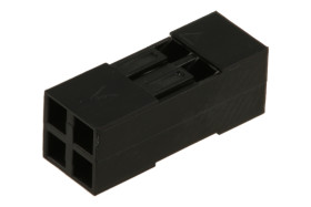 Gniazdo; BLD-04; 4 tory; 2x2; proste; 2,54mm; na przewód; RoHS