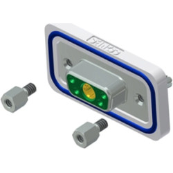 D-Sub socket, 5 pole, 5W1, equipped, straight, solder pin, 6005W1SAR68E20X