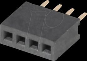 10120642 socket connector 1,27mm 1x4 straight