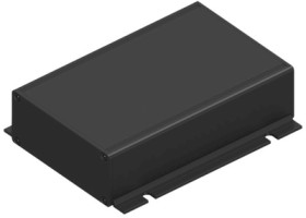 Aluminum tubular enclosure, (L x W x H) 160 x 105 x 44 mm, black, 10066475