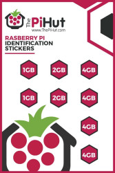 Raspberry Pi 4 Identification Stickers [Discontinued]