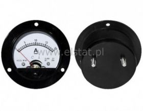 Miernik analogowy amperomierz 20A okrągły