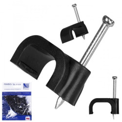 Uchwyt KLIP płaski 7/5 czarny