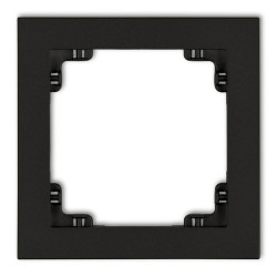 DECO Ramka pojedyncza czarny mat 12DR-1