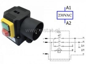 Wył. elektromag. 1F KOA2Y c:230V 16A boczny