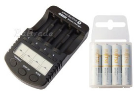 ładowarka everActive NC-1000 + 4 x R03/AAA Fujitsu 800mAh