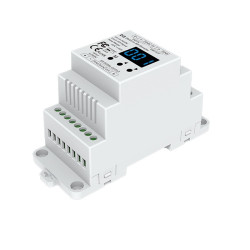 Sterownik SPI do cyfrowych taśm LED dekoder DMX512 5-24VDC na szynę DIN