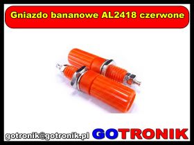 Gniazdo bananowe AL2418 czerwone