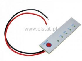 Wskaźnik napięcia do akumulatorów Li-Ion; 5 LED