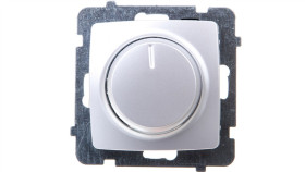 Karo Ściemniacz Przyciskowo-Obrotowy /Żarowy I Halogenowy/ Srebrny Perłowy...