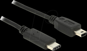 83603 USB type C plug > USB 2.0 mini B plug, 1.0 m