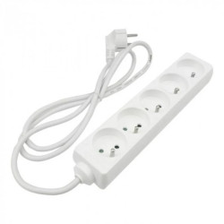 Przedłużacz 5 gniazd 1.5m z/u 3x1.0mm2 BIAŁY