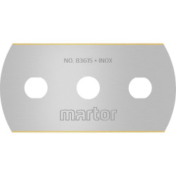 Martor 83615.35 Replacement Blade Stainless Steel Tin Coated 500 Pieces.