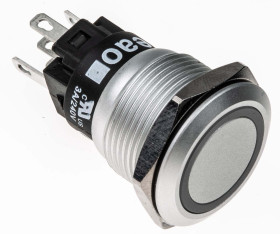Nasadka przełącznika Chwilowy SPDT średnica wycięcia 19mm, montaż panelowy EAO