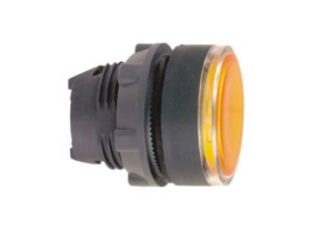 Główka przycisku płaskiego plastikowego żółta z możliwością wstawienia legendy ZB5AA58 SCHNEIDER ELECTRIC