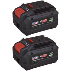 Sealey BK08 SV20 Series Power Tool Battery 20V 8Ah - Pack of 2