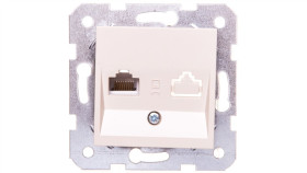 Karre Gniazdo Komputerowe 1Xrj45 Kat. 5E, Kolor Krem / 90963732