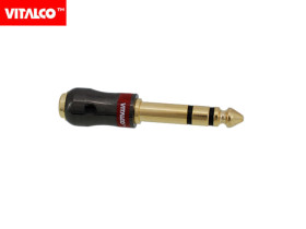 Redukcja wtyk jack 6,3mm - gniazdo jack 3,5mm stereo Tenebris JP122...