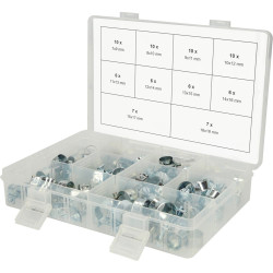 KS Tools 970.0770 Assortment Mini Hose Clamps, Ø 7-18mm, 78 Pcs