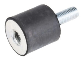 Mocowanie antywstrząsowe, M10, Ø 30mm, materiał: Guma naturalna 45Shore A, RS PRO