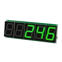 Programowany licznik zdarzeń (impulsów) zielony wyświetlacz, KIT AVT1824/G