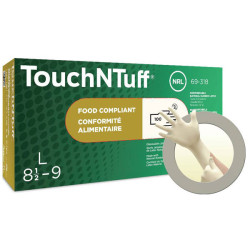 Ansell 69318080 TouchNTuff Gloves M Latex Tactile Sensitivity