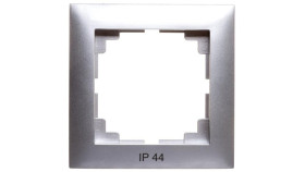 Sentia Ramka Pojedyncza Srebrny Połysk Ip44 1471-46
