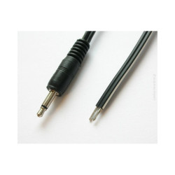 Wtyk Jack 2,5 mono prosty z przewodem 1m / POSDC-T-JACK2.5-1.0