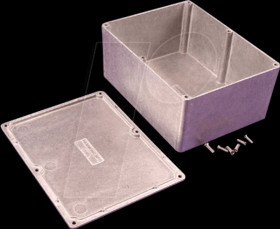 1550M aluminum casing, 1550 M, 120 x 100 x 35 mm, aluminum