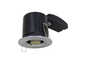 VT-703 Oczko halogenowe downlight GU10 ognioodporność min: 30-60-90 źródło zamykane pierścieniem chrom 8918 V-TAC