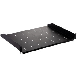 Półka stała do szafy RACK 19 cali 1U 350mm czarna