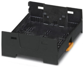 Housing lower part, ABS/PC, (W x H x D) 90.1 x 75 x 30.3 mm, black, for enclosure, 1074938