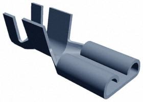 Konektor płaski Żeński 6.35 x 0.81mm długość 20.2mm Izolacja: Nieizolowane Cyna