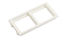 Simon Connect Ramka Cima Podwójna 2Xk45 Pozioma Czysta Biel S66/9