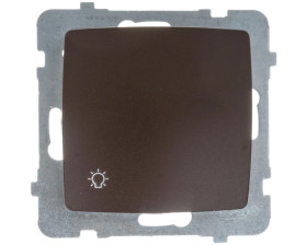 KARO Przycisk /światło/ czekoladowy metalik ŁP-5S/m/40