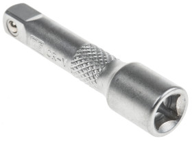 Nasadka, Matowe, Stal chromowo-wanadowa, rozm: 1/4 cala, typ: Kwadratowy, Przedłużka, dł: 50 mm