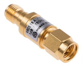 Tłumik RF 3dB SMA wtyk/gniazdo DC → 18GHz 50Ω SMA