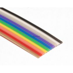 przewód taśmowy 10żył 28AWG (0,09mm2) kolorowy 1metr