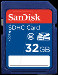 SDSDB-032G-B35 SanDisk 32 GB SDHC card
