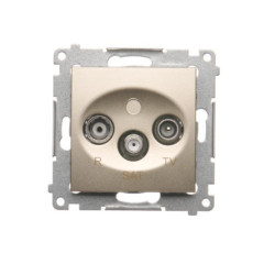 SIMON54 złoty mat. DASK.01/44 Gn.RTV-SAT końcowe