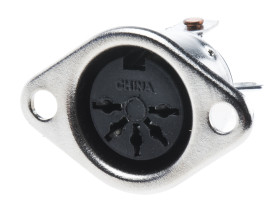 Gniazdo Din 5 -pinowe Żeński Przewlekany