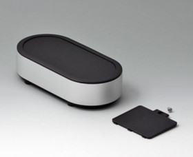 Aluminum enclosure, (L x W x H) 149 x 64 x 40 mm, black (RAL 9005), IP40, EO163059