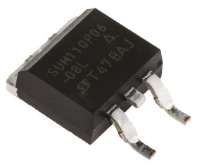 MOSFET P-kanałowy 110 A D2PAK (TO-263) 60 V SMD Pojedynczy 3.75 W 8 miliomów