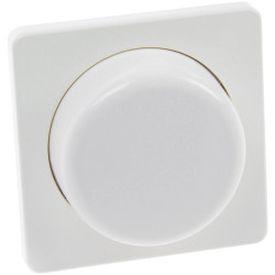 Ehmann 9081x0100 Dimmer Cover White Adjusts LUMEO DOMUS 50x50 mm Plate