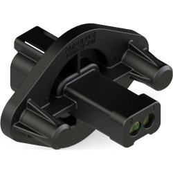 Device plug, 2 pole, crimp connection, latch locking, straight, AT04-2P-PM14